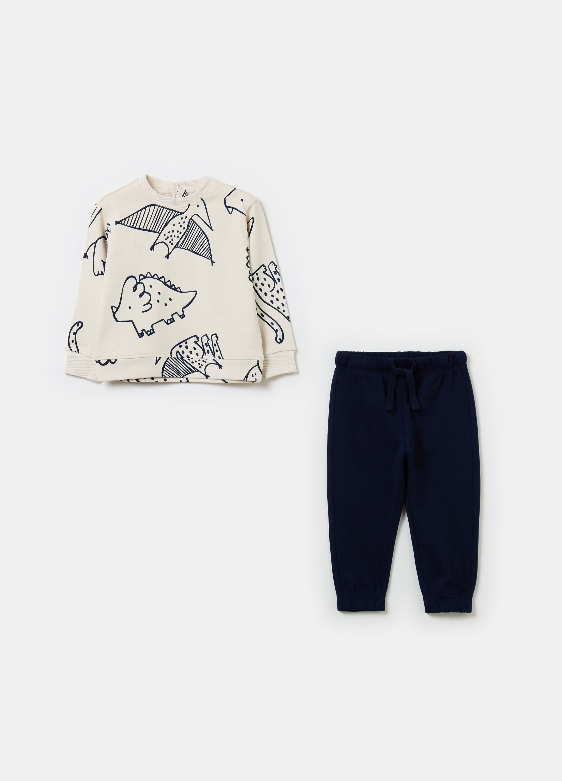 French terry jogging set with print