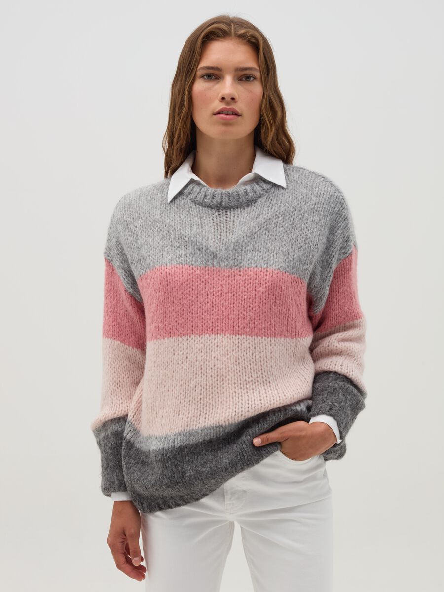 Pullover oversize color-block_2