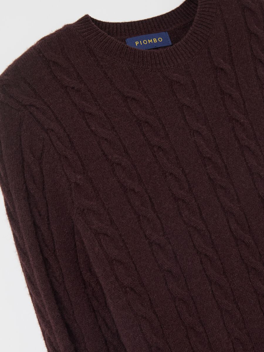 Pullover in cable-knit lambswool_5