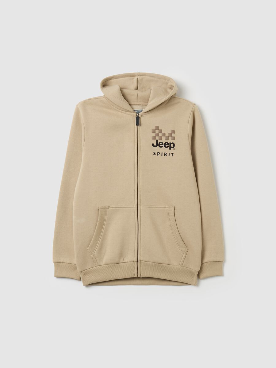 Full-zip con cappuccio e stampa Jeep®_3