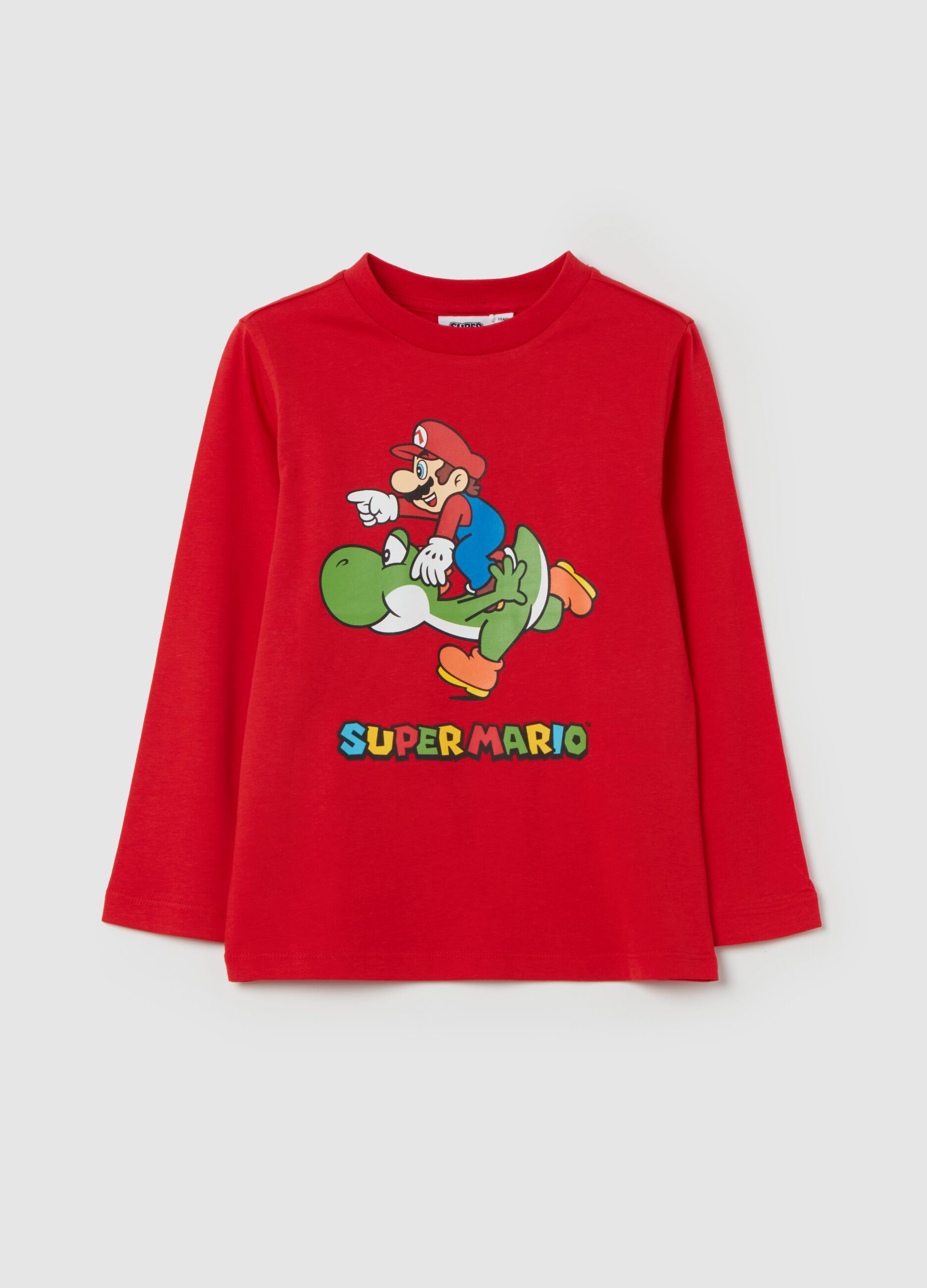 T-shirt maniche lunghe con stampa Super Mario™