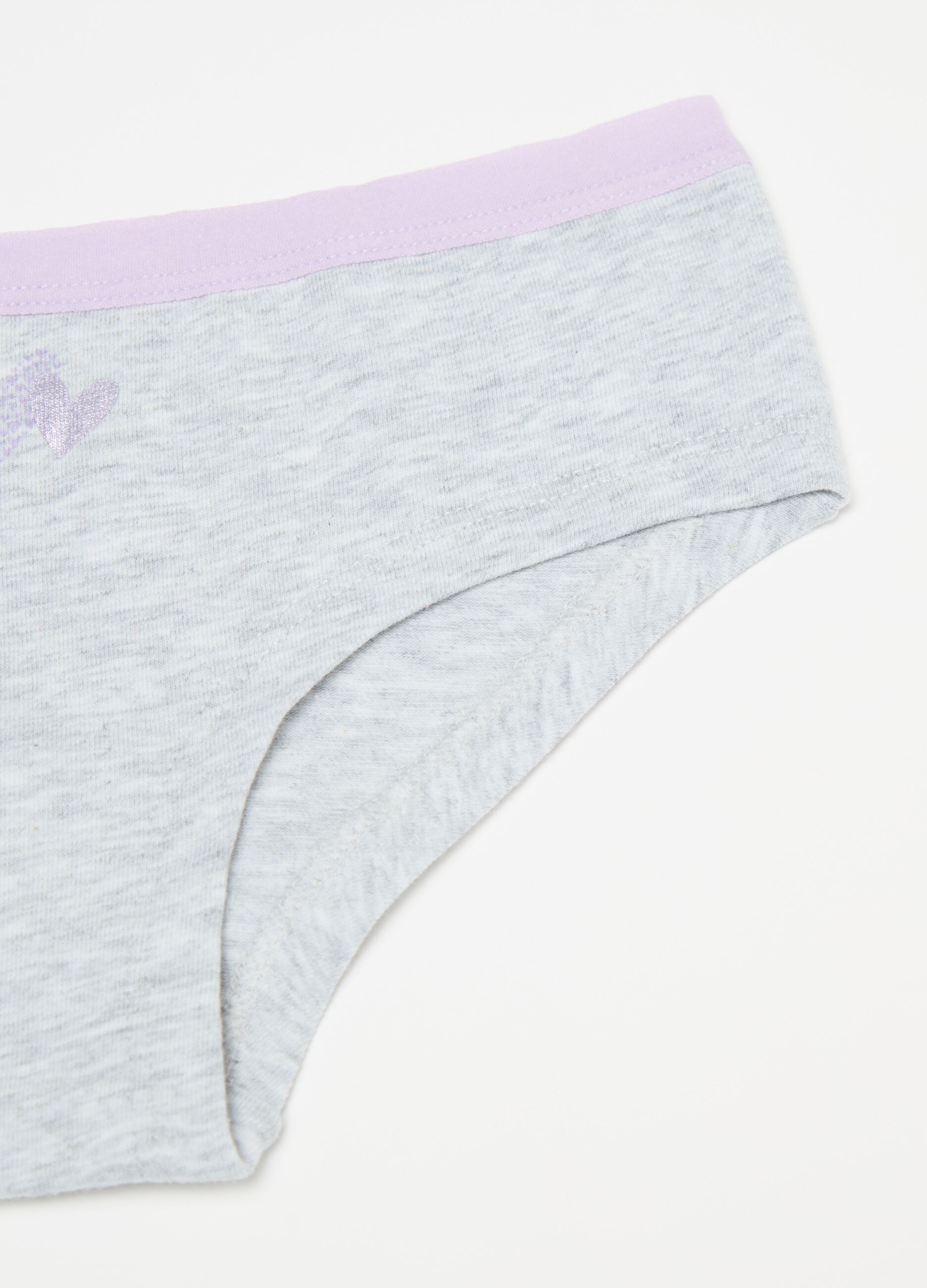 Organic cotton French knickers with print