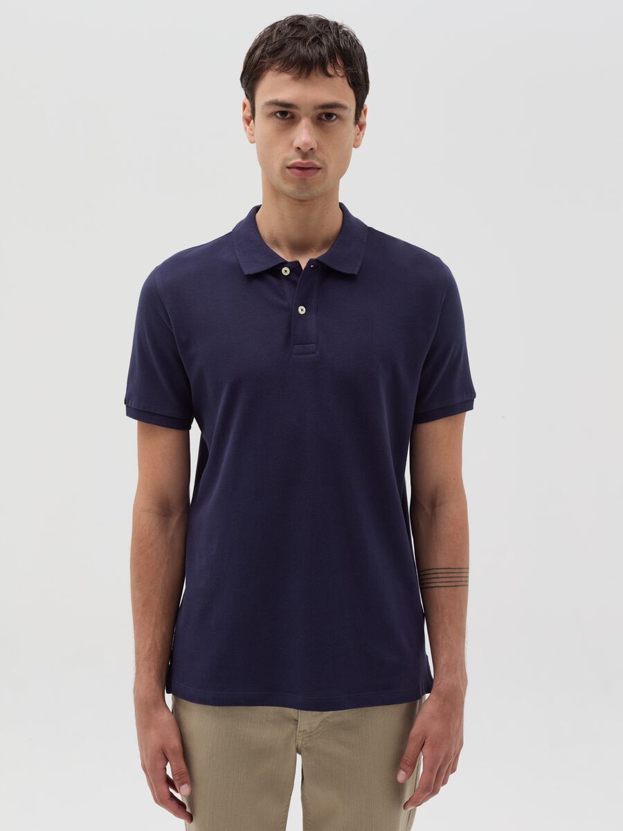 Cotton pique polo shirt_2