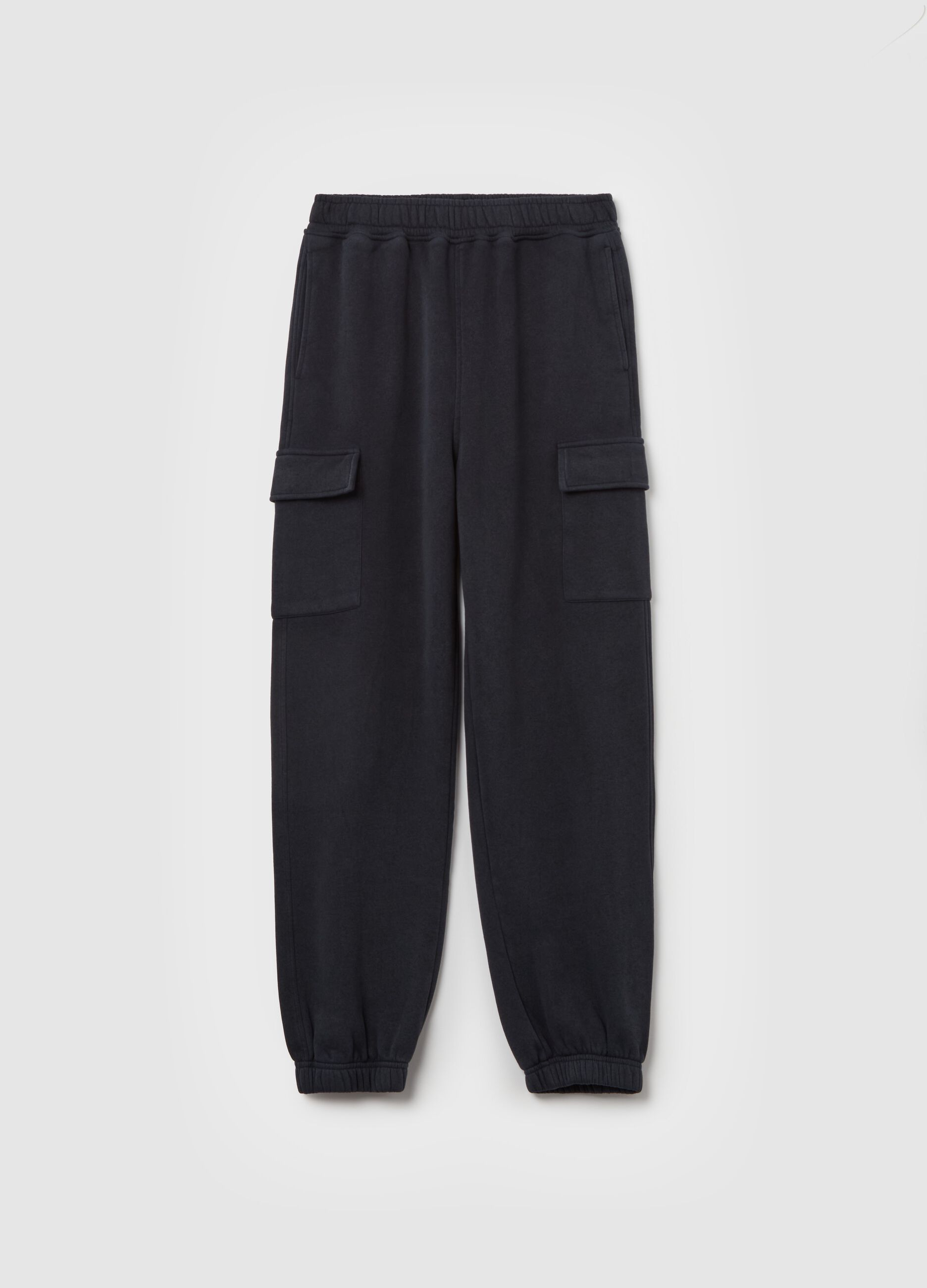 Joggers cargo in felpa