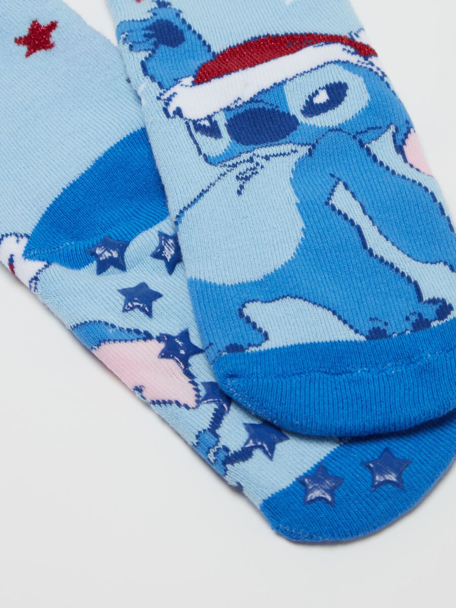 Slipper socks with Stitch design_2