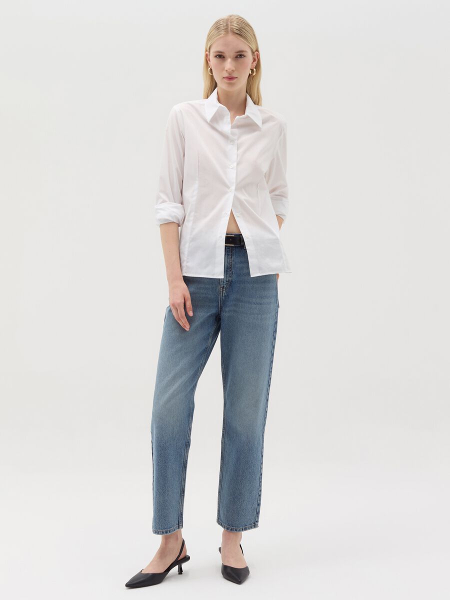 Five-pocket,straight-fit jeans_0