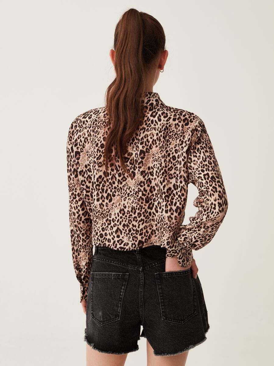 Zebra-print cropped blouse_2