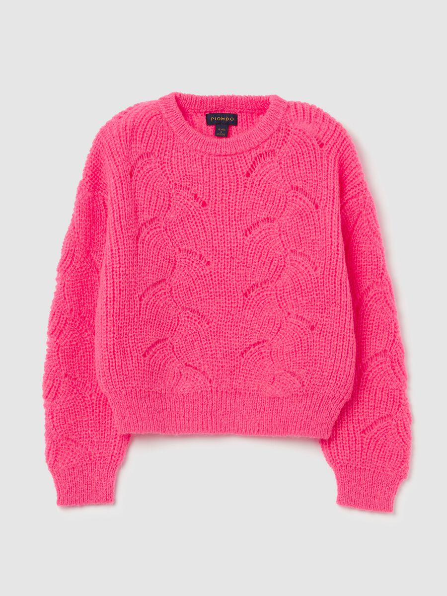 Pullover with openwork design_0