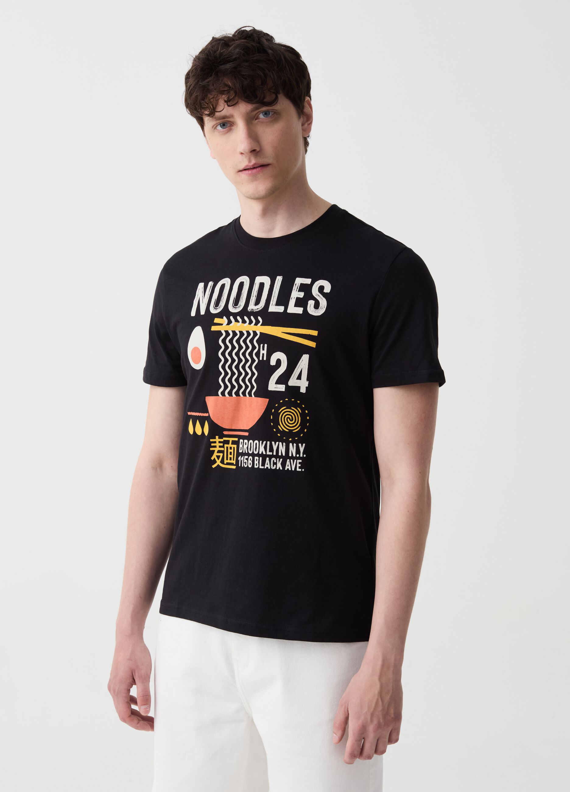 Ovs T-shirt con stampa noodles