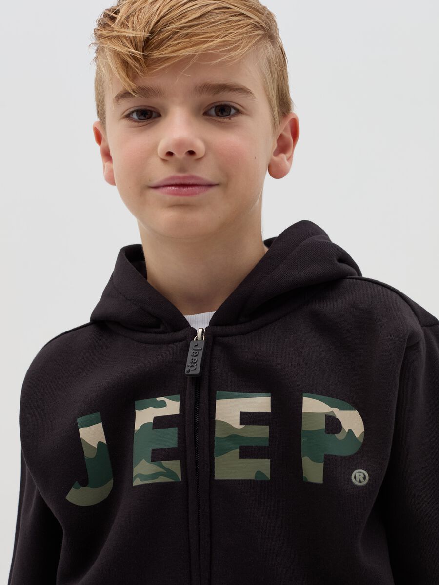 Full-zip con cappuccio e stampa Jeep®_2