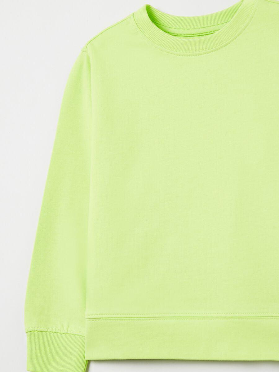 Sweatshirt in French terry with round neck_2