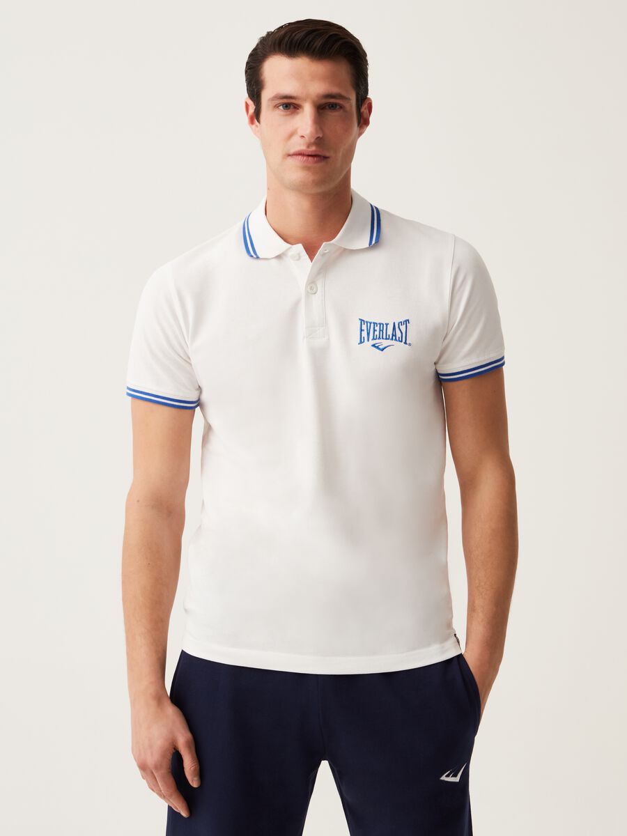 Pique polo shirt with Everlast logo_0