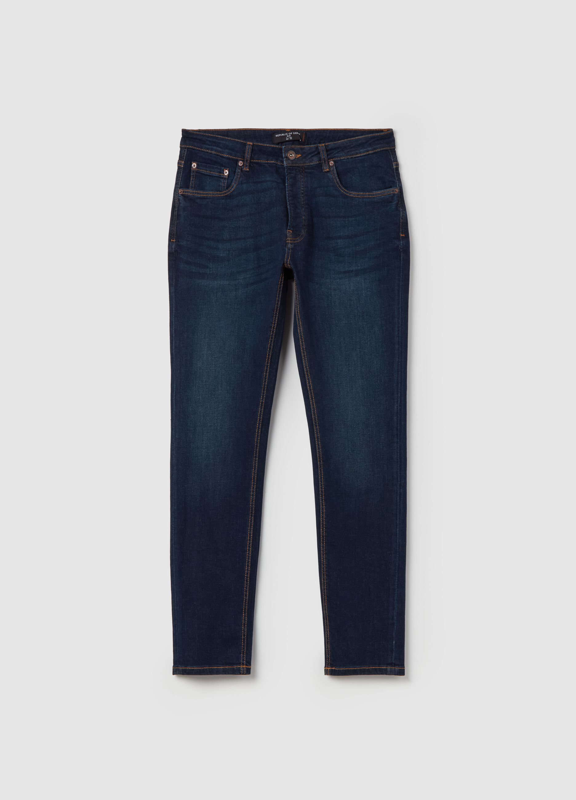 Slim-fit premium jeans in DualFX cotton