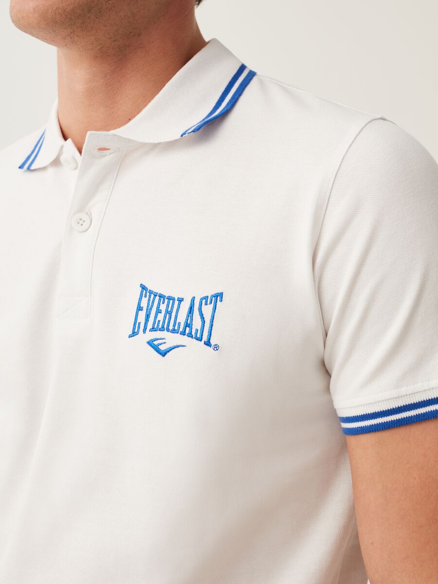 Pique polo shirt with Everlast logo_3