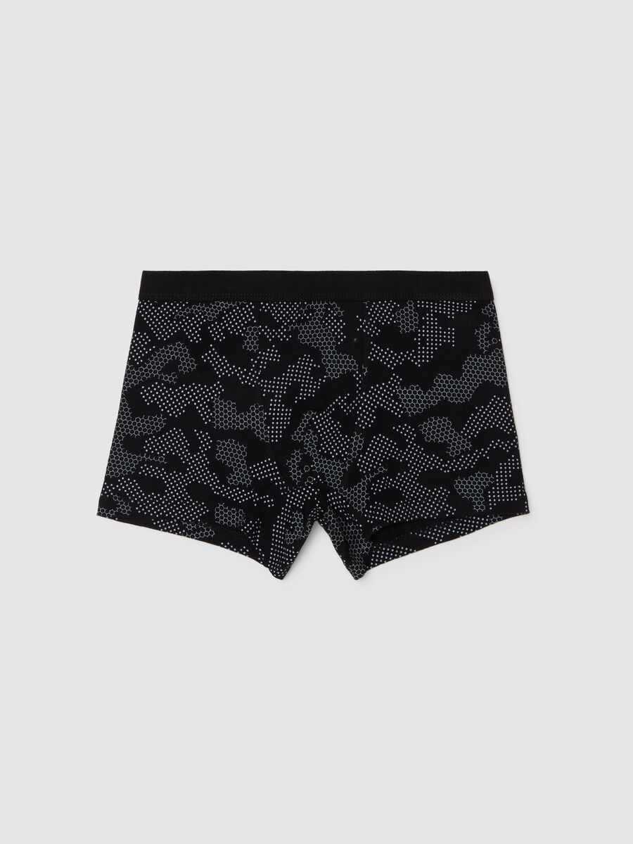 Organic cotton boxer shorts with print_0