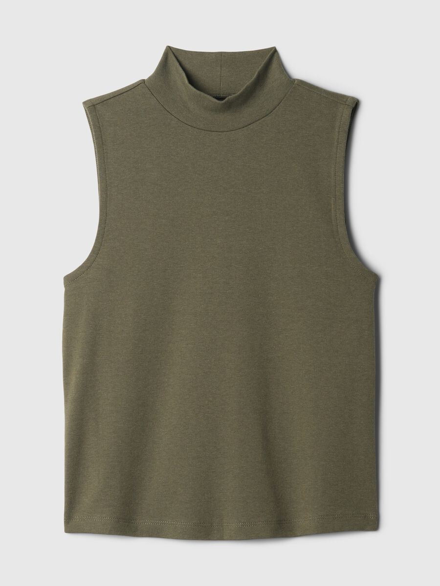 Mock neck sleeveless top_4