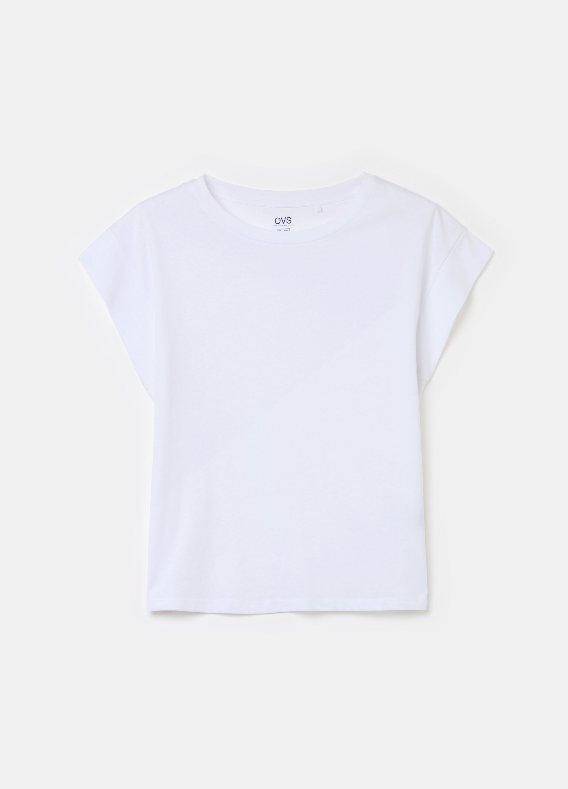 Cotton T-shirt with kimono sleeves