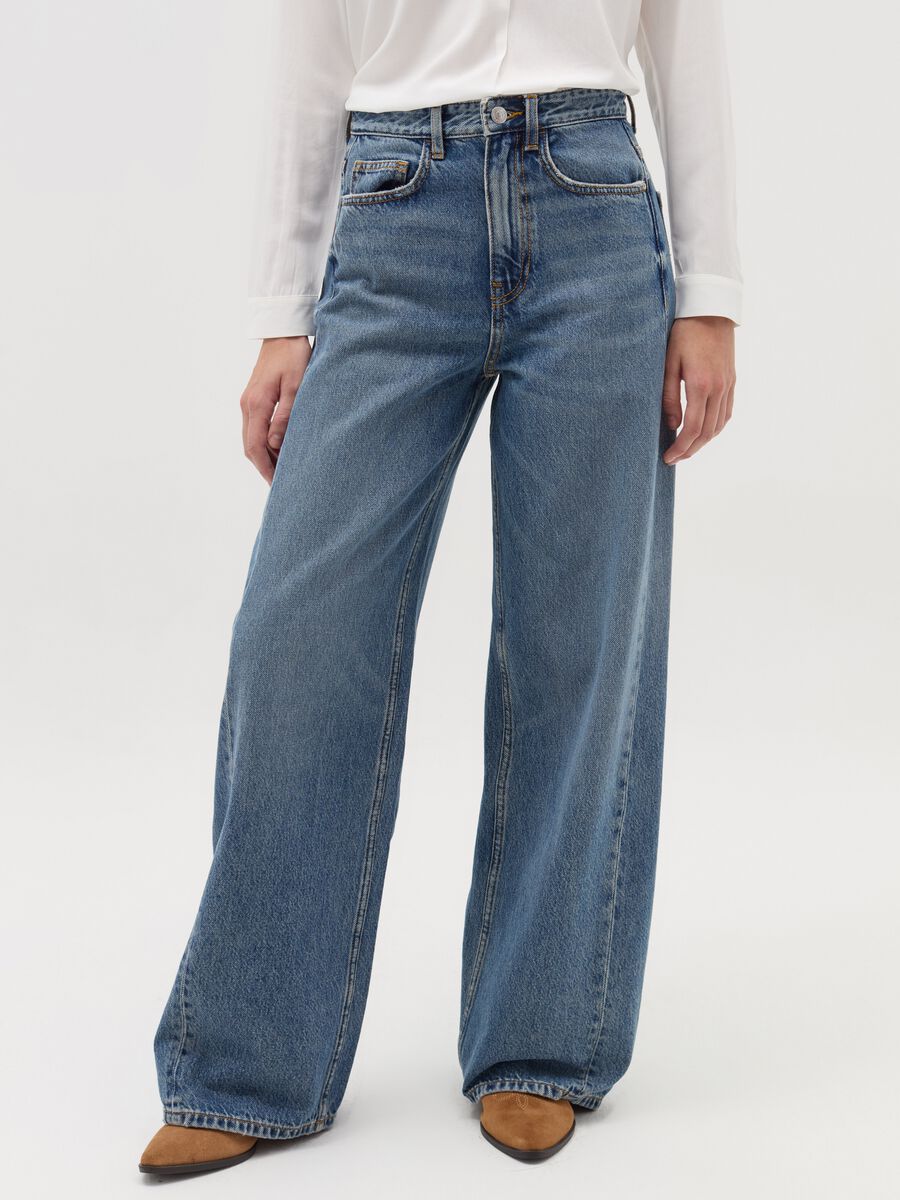 Wide-leg jeans with five pockets_1