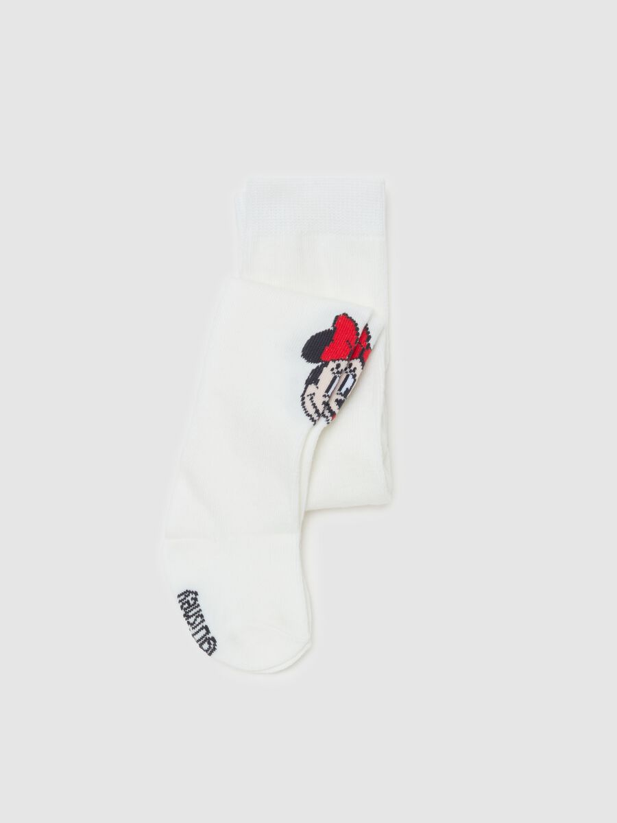 Organic cotton tights with Minnie Mouse design_0