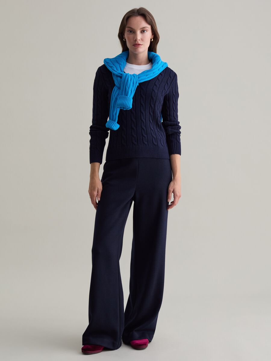 Relaxed-fit knit trousers_0