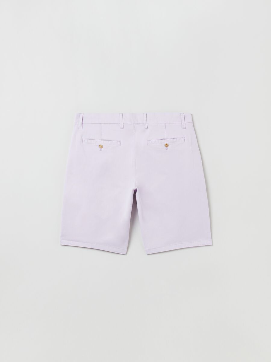 Stretch cotton Bermuda shorts_2