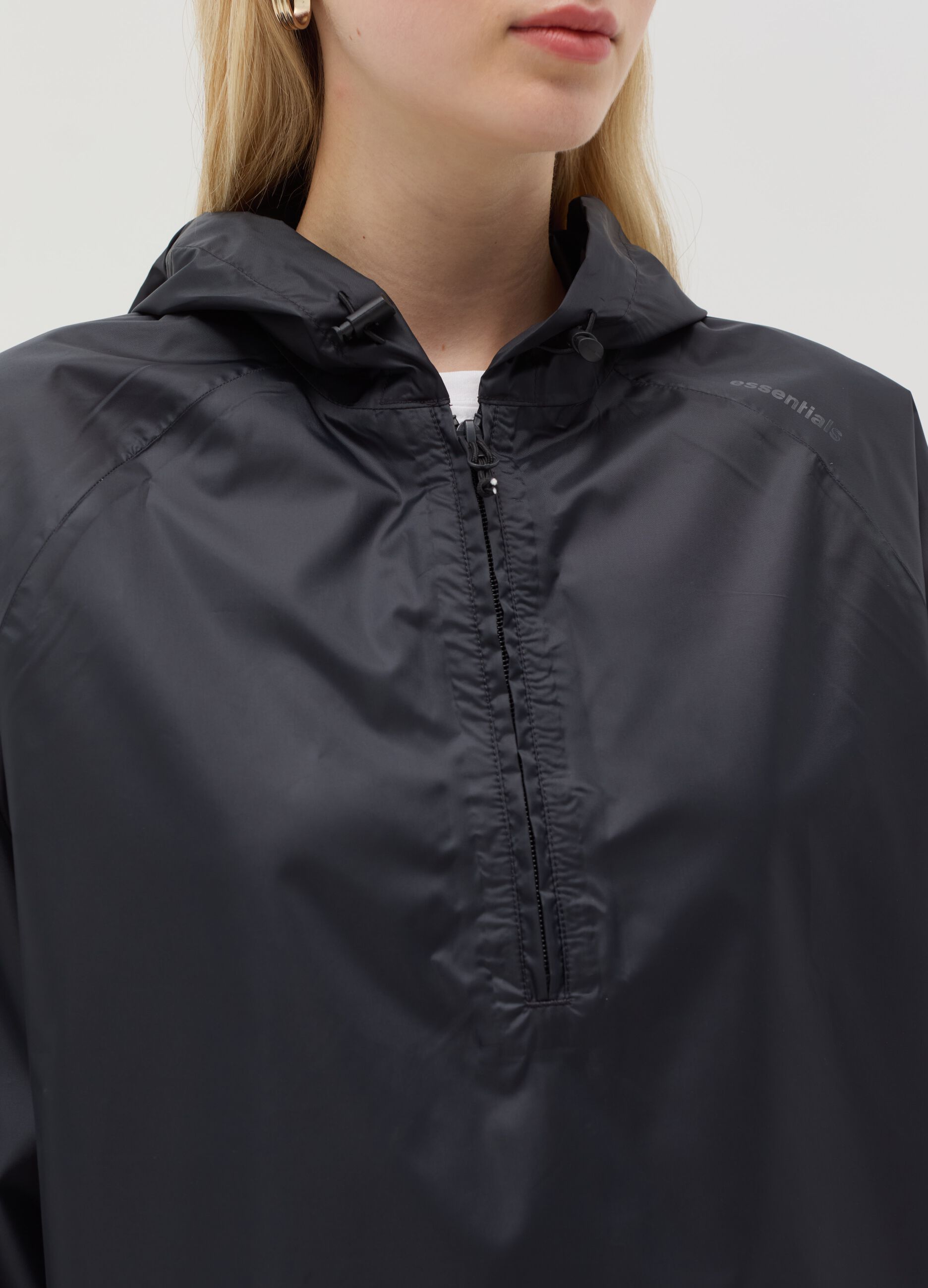 Half-zip waterproof jacket