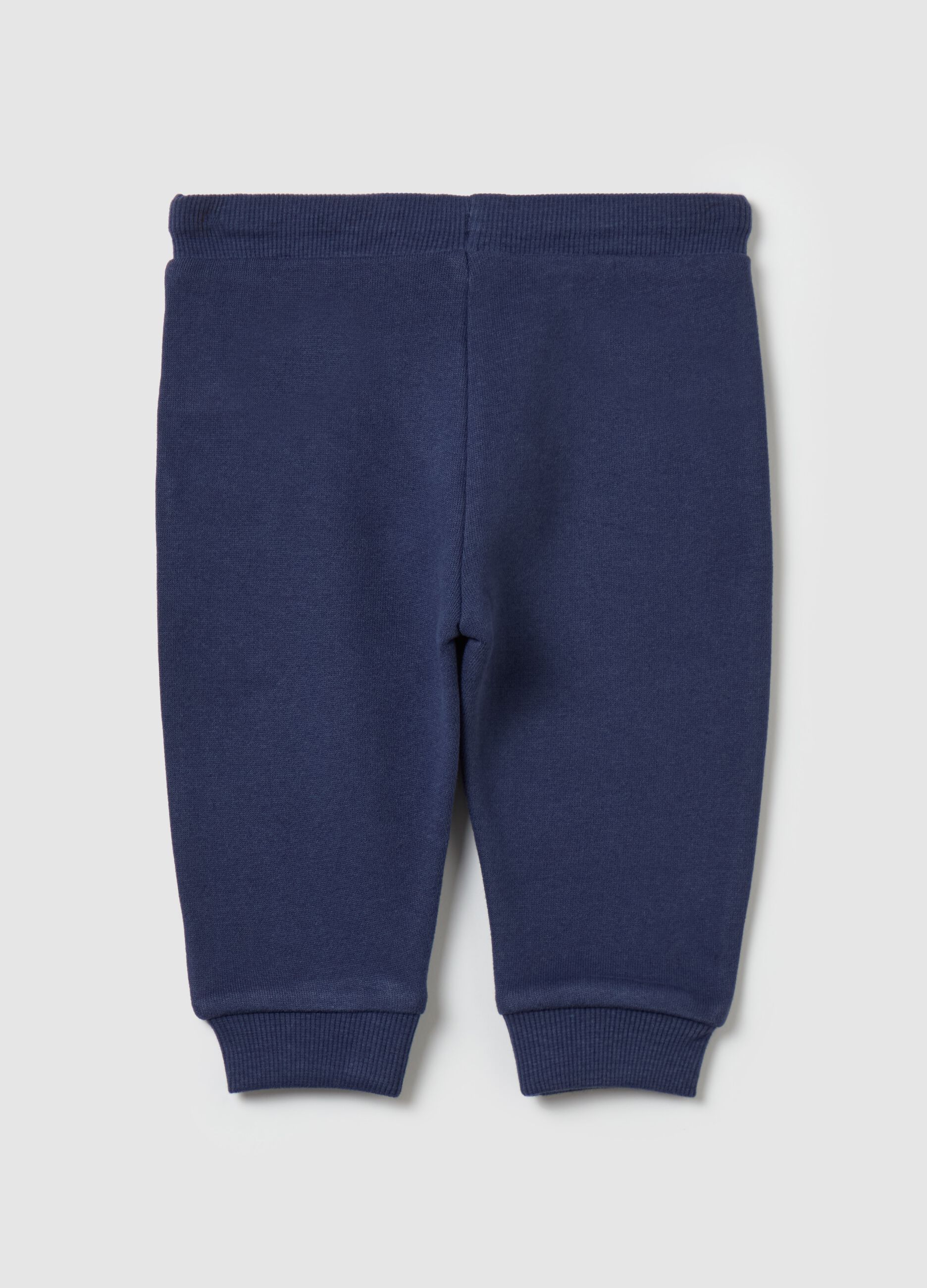 Fleece joggers with drawstring