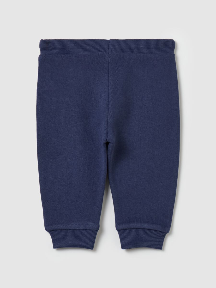 Fleece joggers with drawstring_1