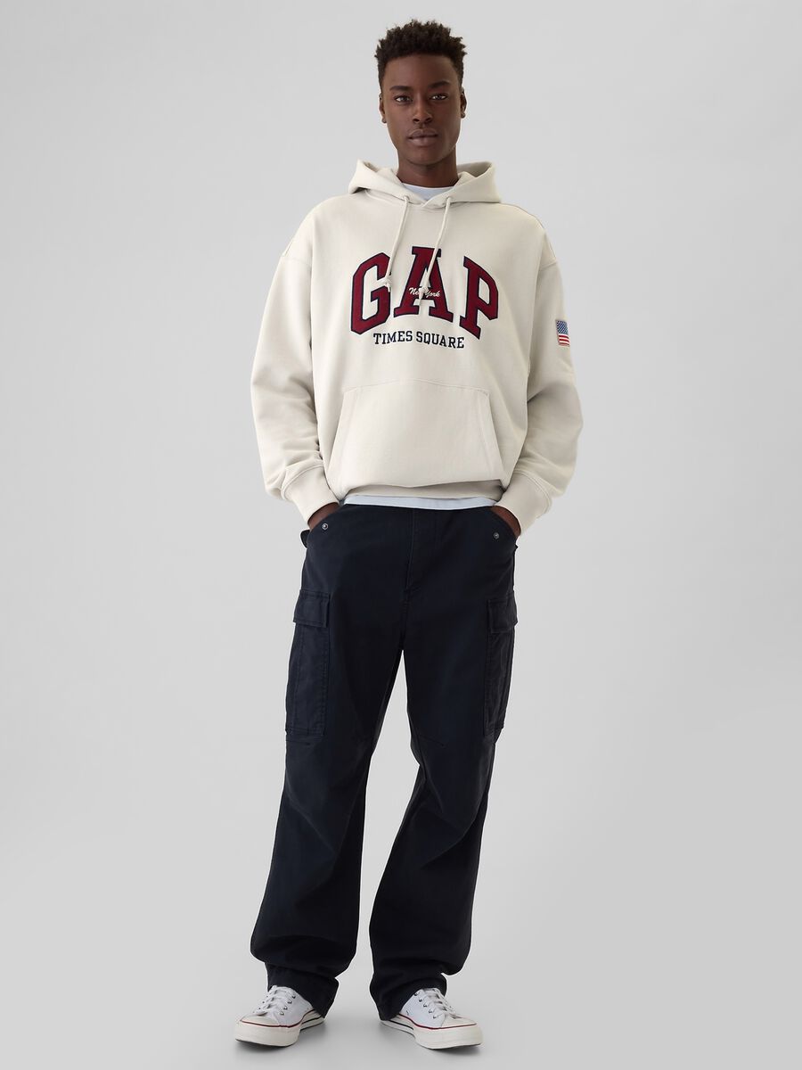 New York Times Square sweatshirt with logo embroidery_0