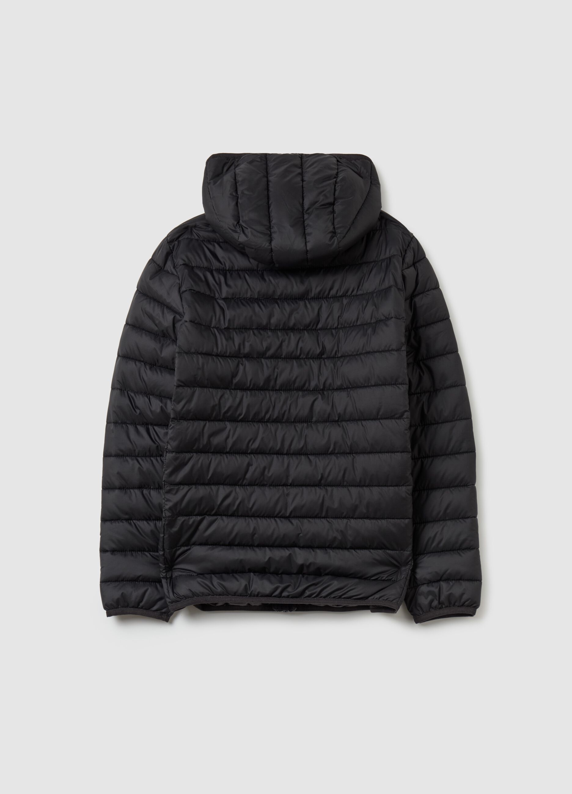 Ultralight down jacket with ripstop weave