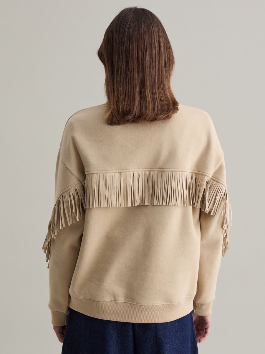 Oversized sweatshirt with fringing_2