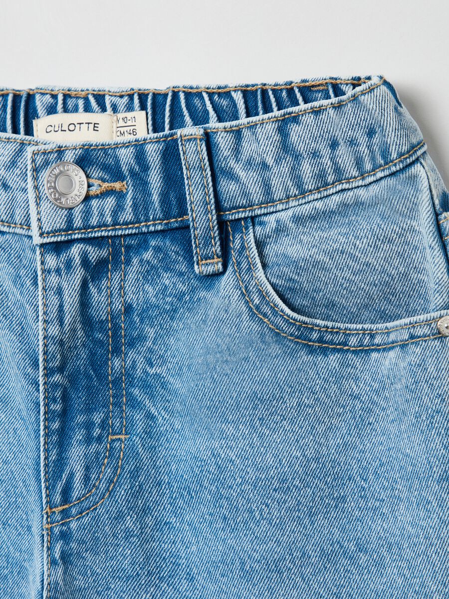 Jeans modello culotte cinque tasche _1