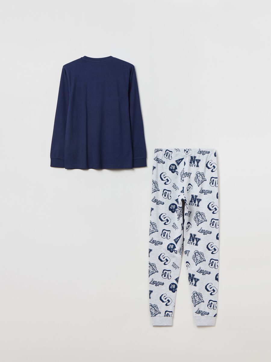 Long pyjamas with college print_1