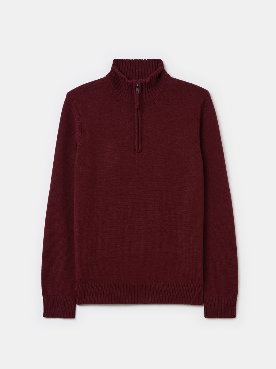 Pullover with half-zip neckline_4