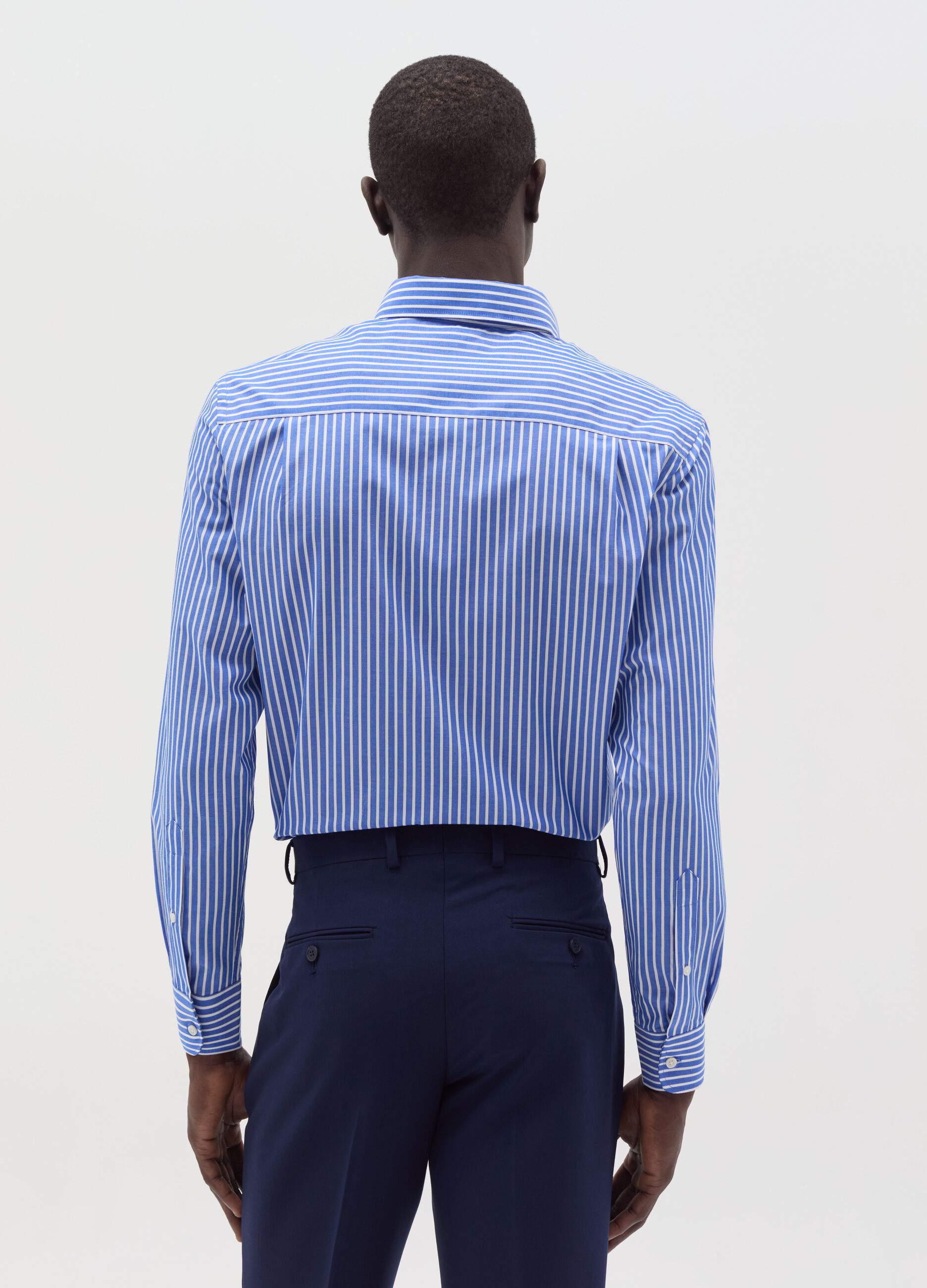 Regular-fit shirt with striped pattern