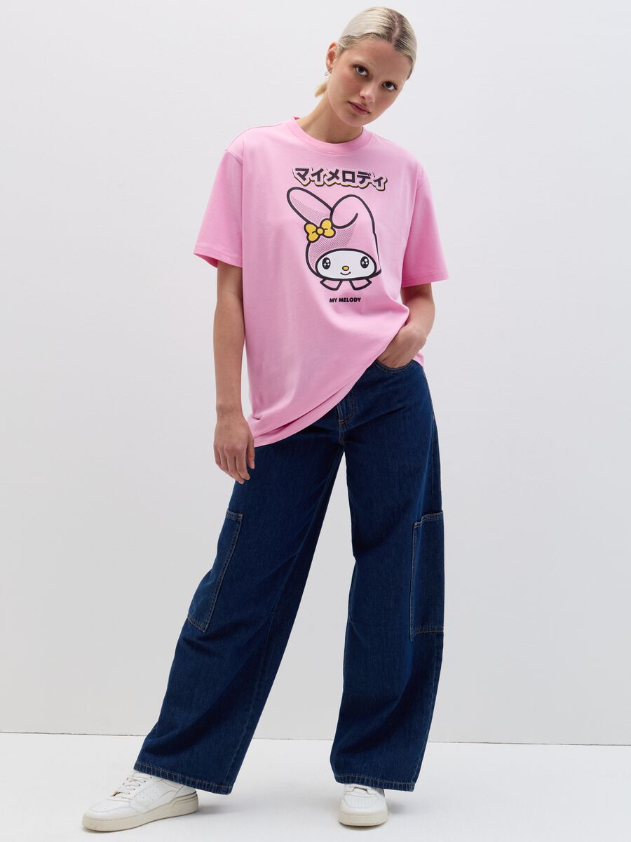 Oversized T-shirt with My Melody print_0