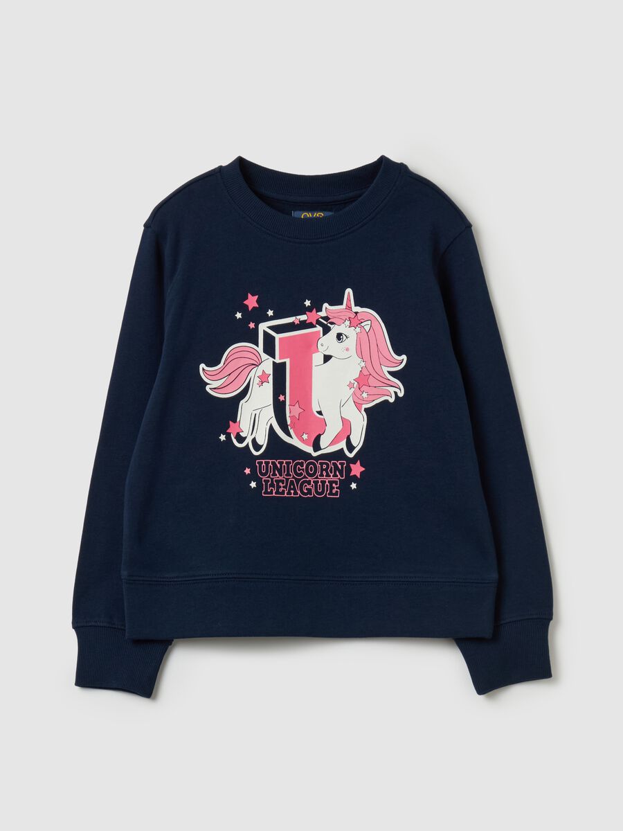 French terry sweatshirt with print_0