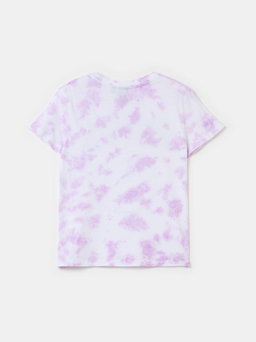Tie-dye T-shirt with Nirvana print_1