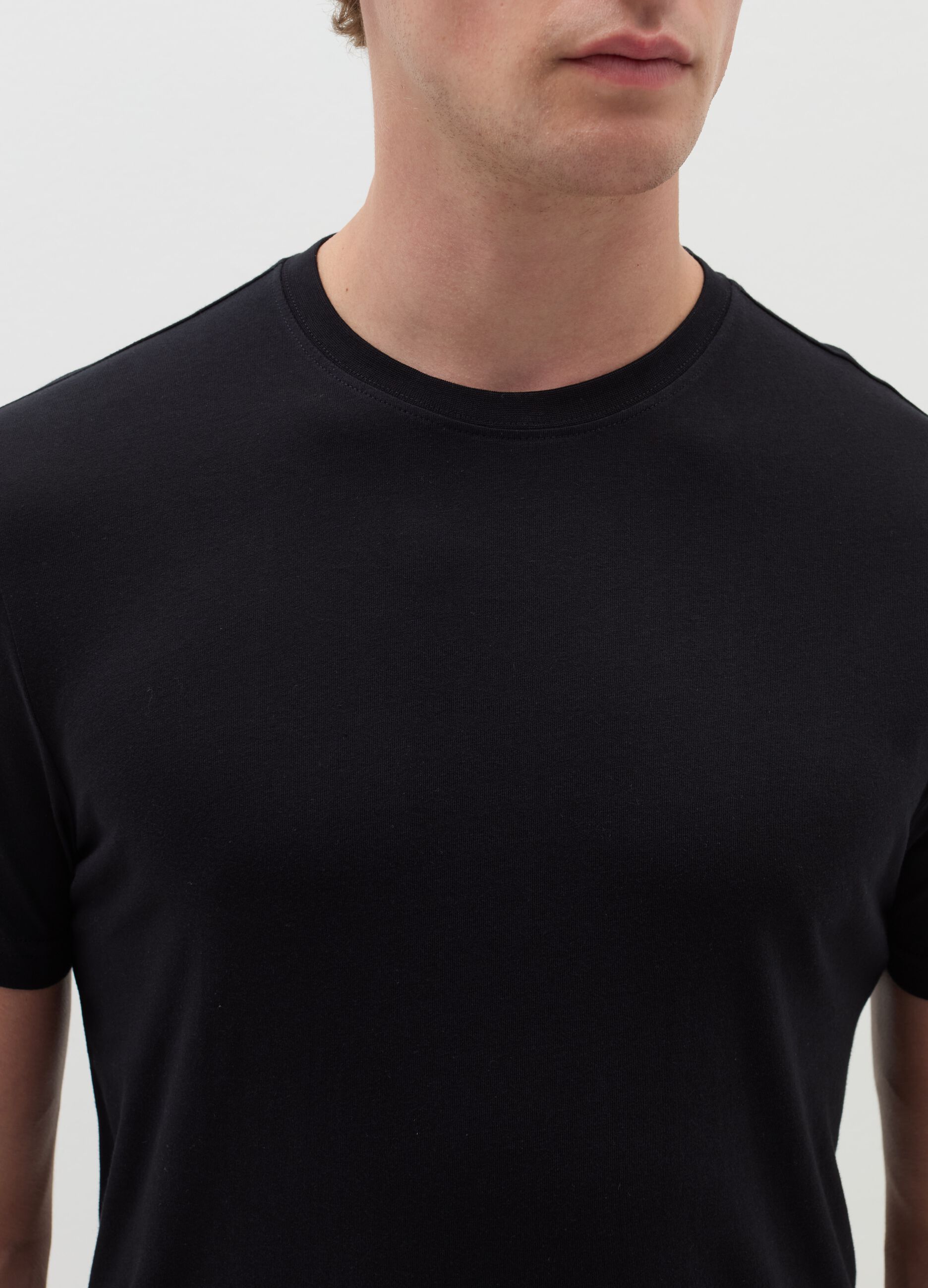 Three-pack organic cotton undershirts