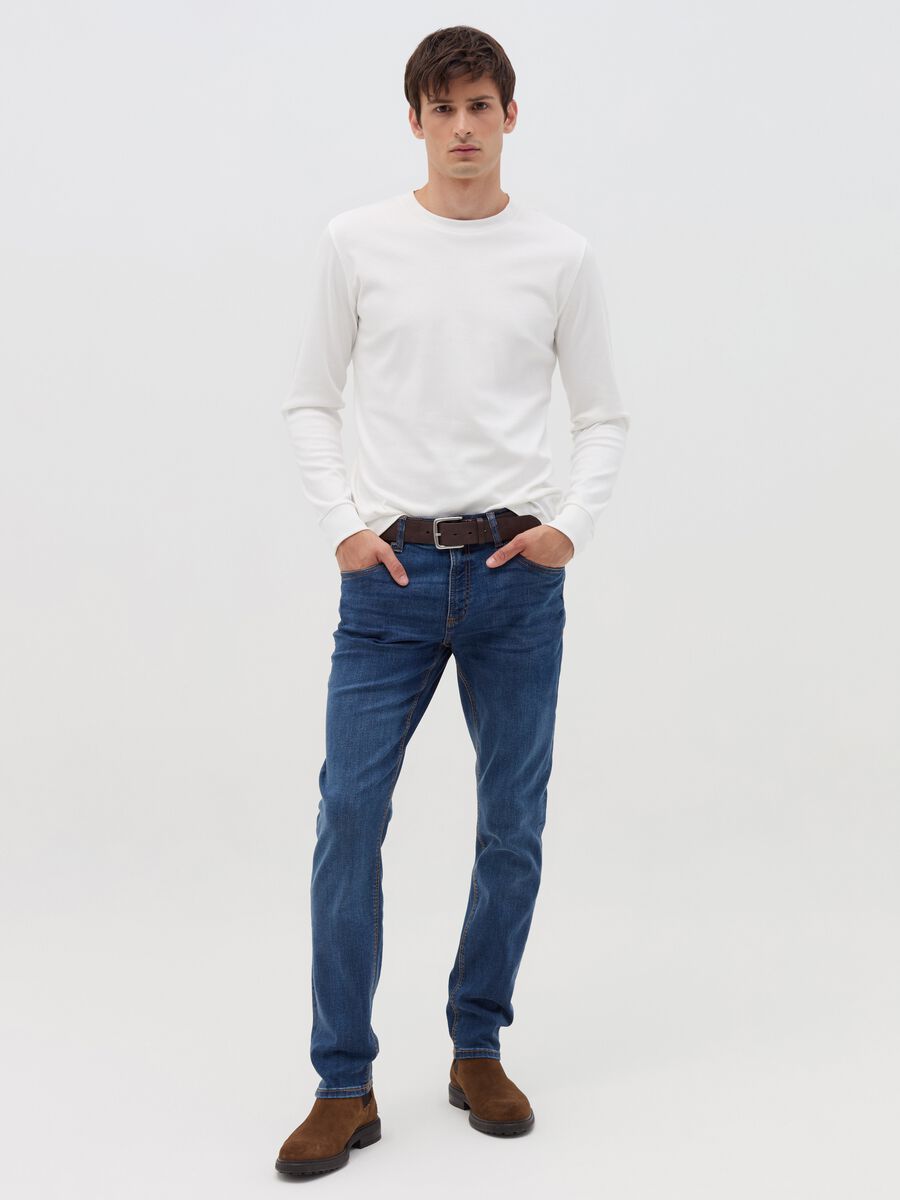 Skinny-fit jeans with fading_0