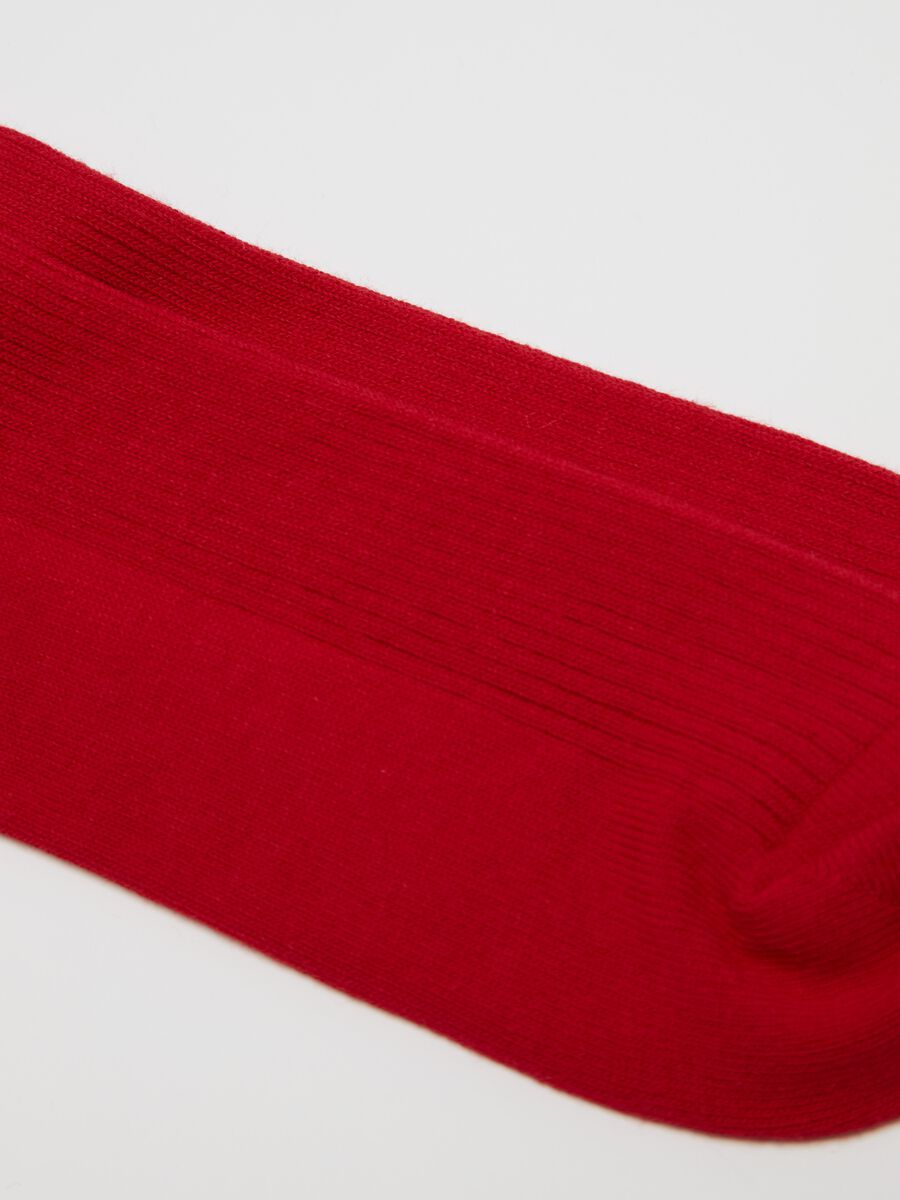 Stretch midi socks with ribbing_2