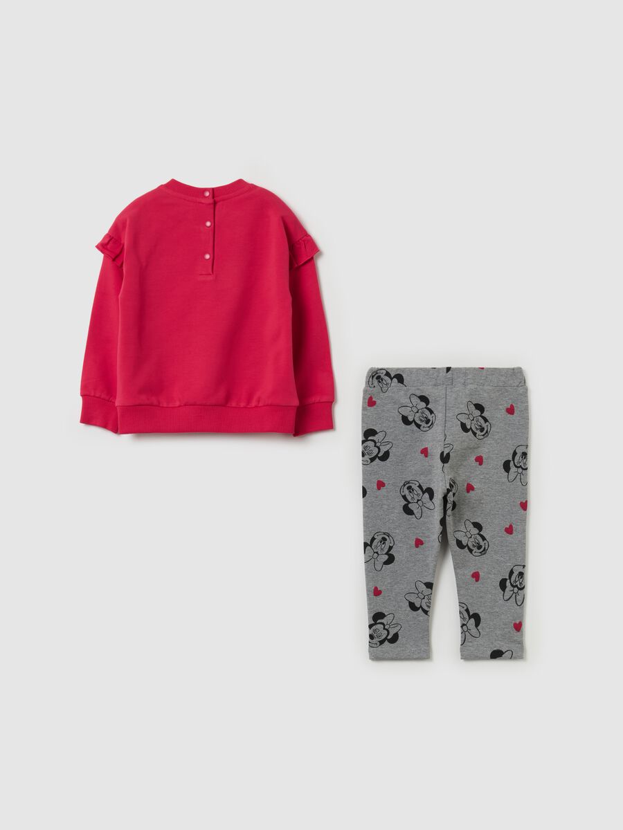 Jogging set with frills and Minnie Mouse print_1