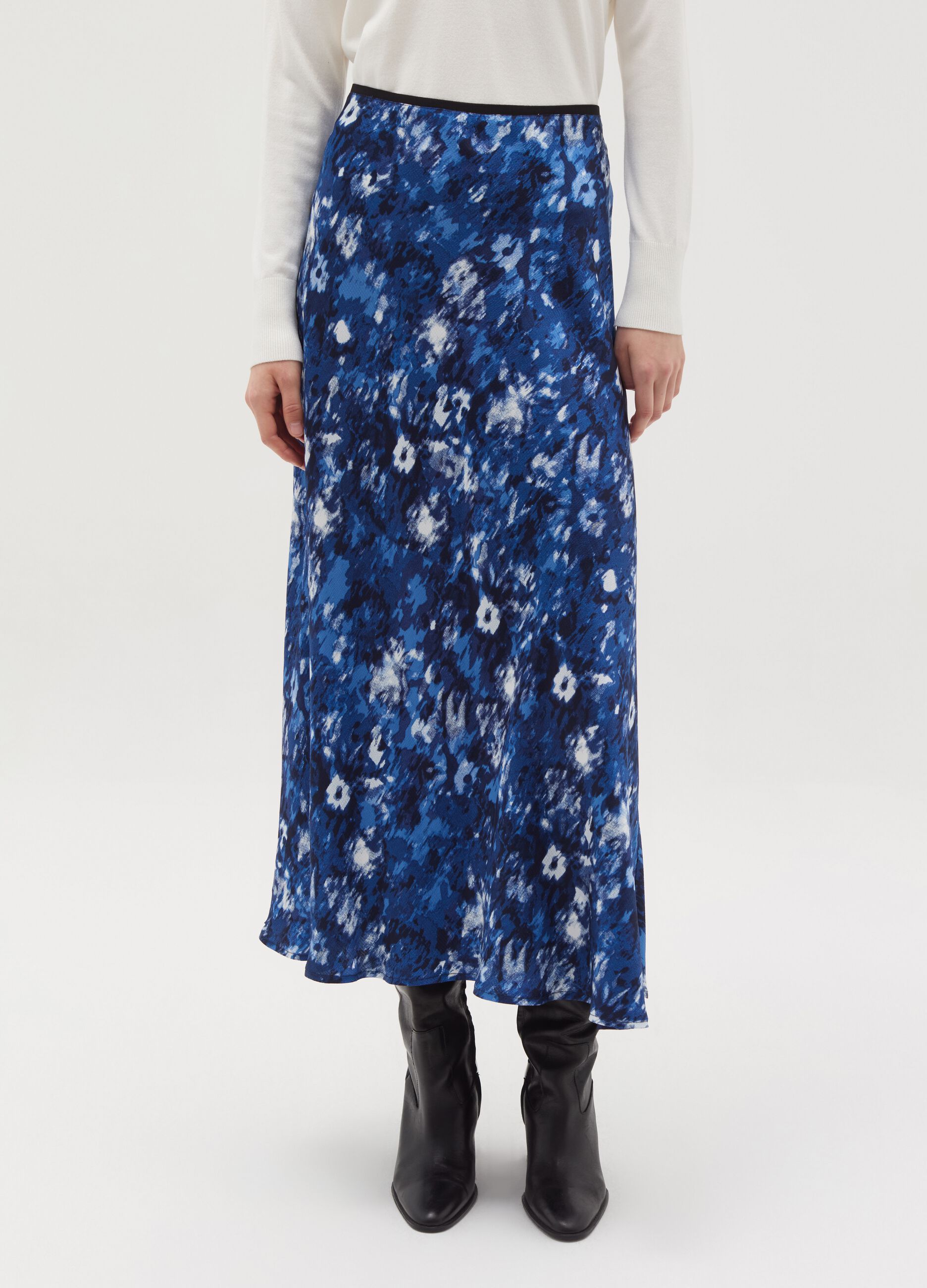 Full midi skirt with print