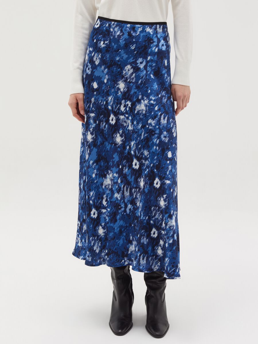 Full midi skirt with print_1