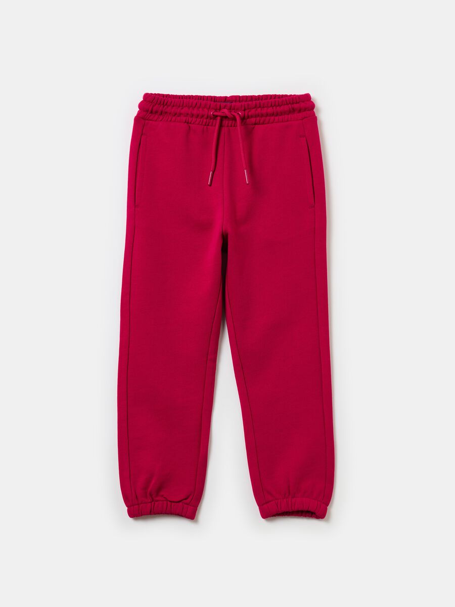 Essential joggers in organic cotton with drawstring_0