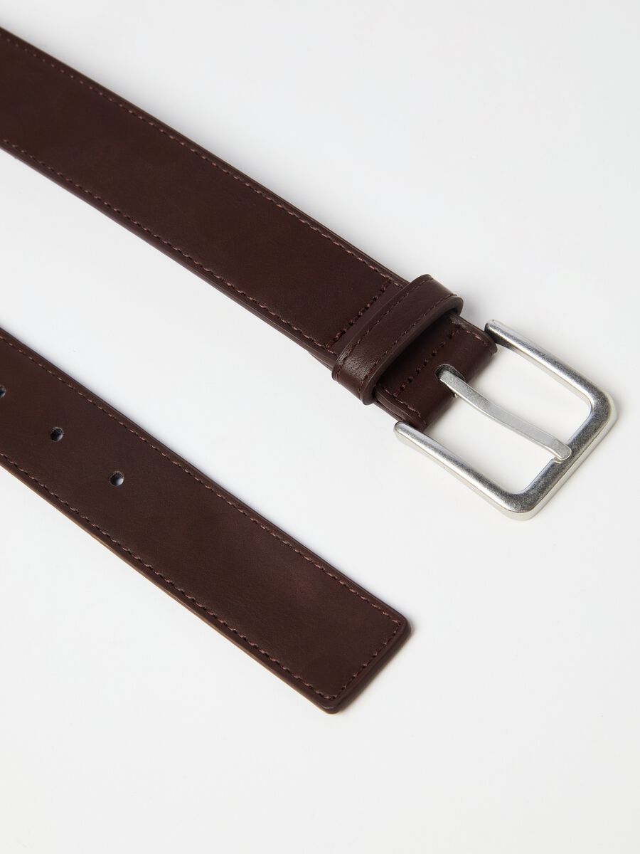 Belt with buckle with matte finish_1