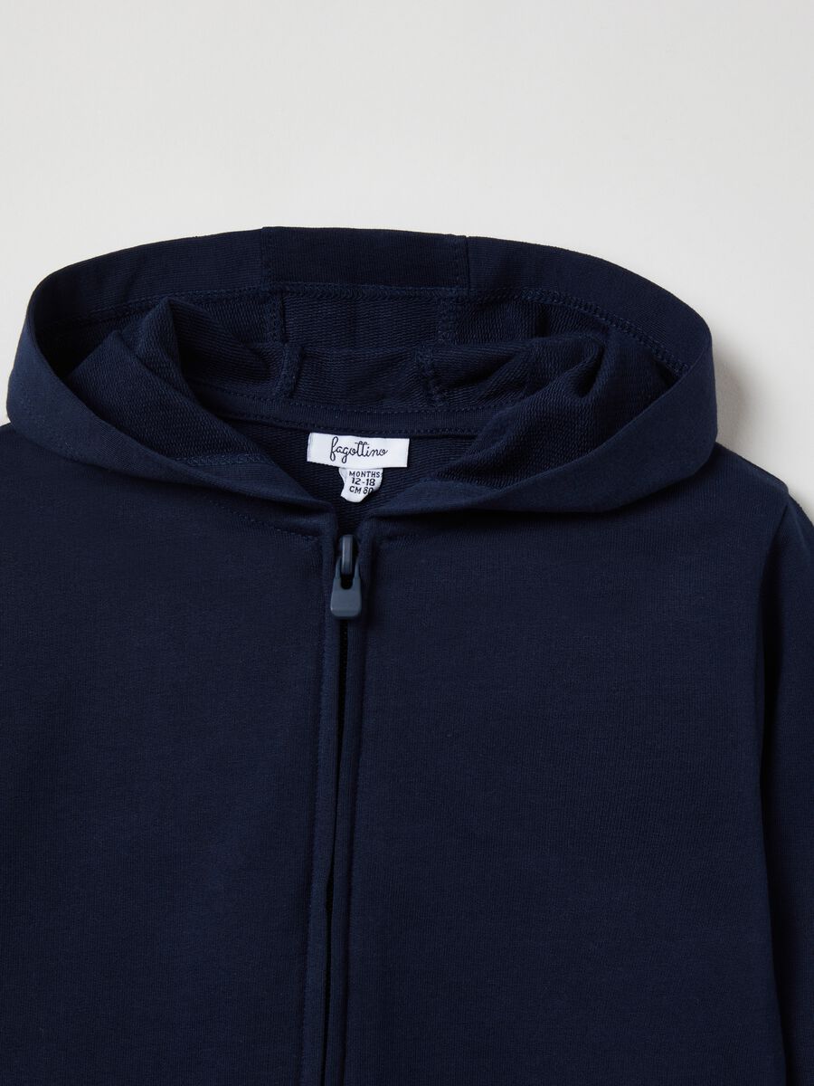 Cotton full-zip sweatshirt with hood_2