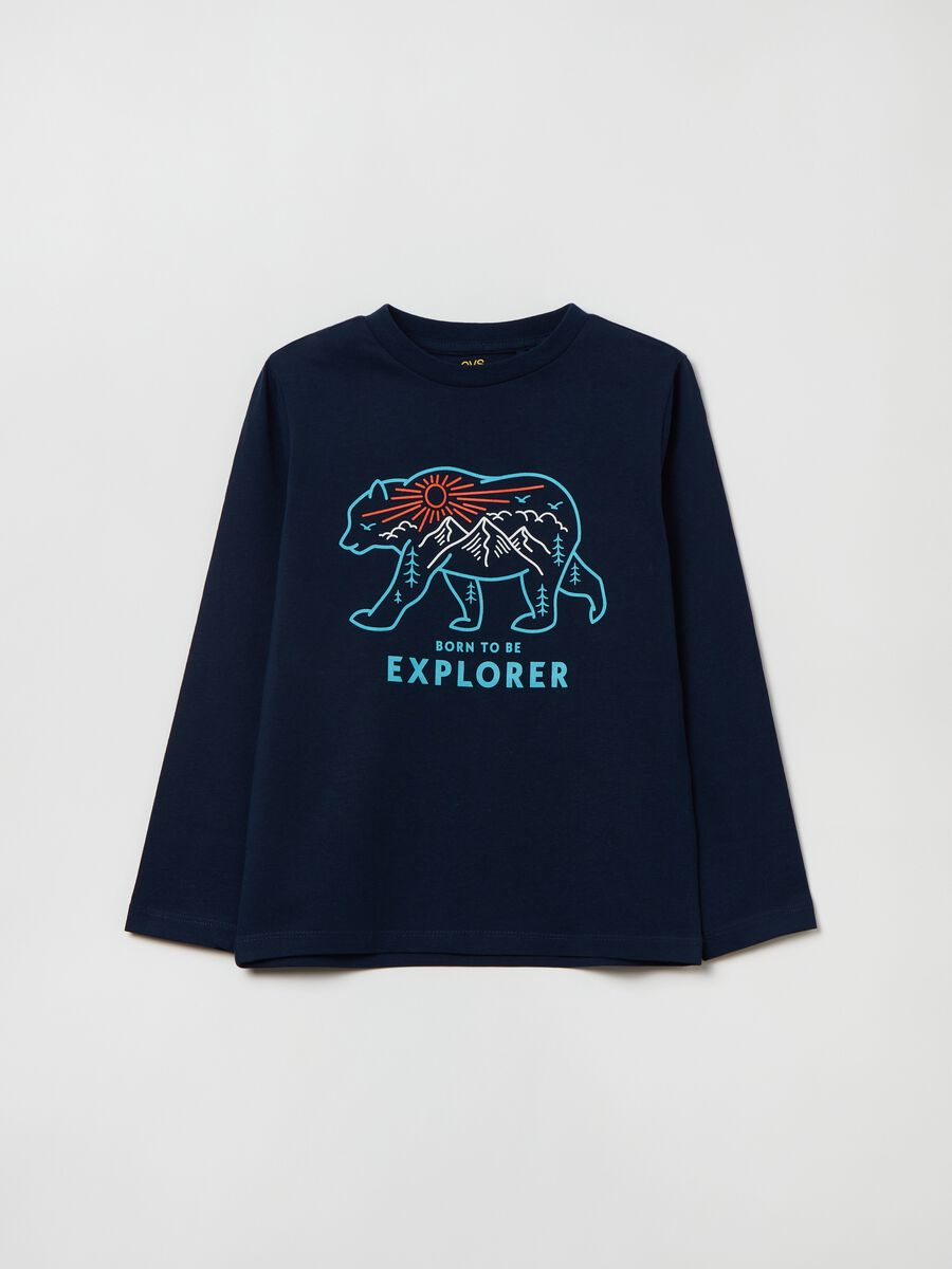 Long-sleeved T-shirt with print_0