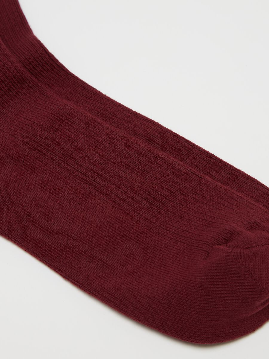 Stretch midi socks with ribbing_2