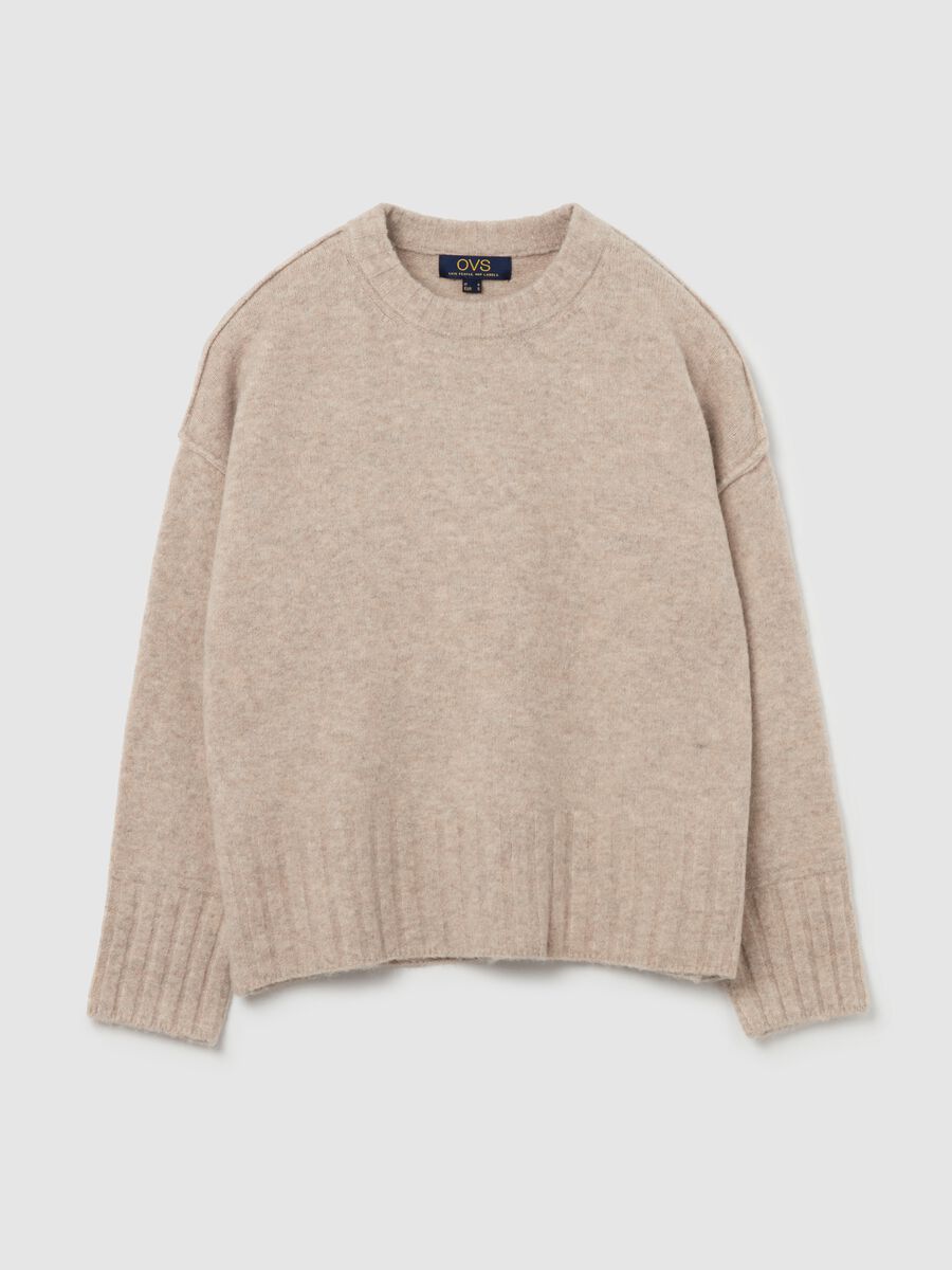 Oversized pullover in reverse stitch_4